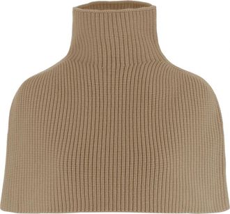 SA SU PHI High Neck Cashmere Shawl - Dames - Cashmere truien - Beige - S - Kasjmier - Truien & Vesten