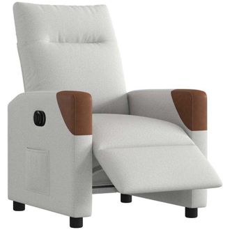 vidaXL Sill&oacute;n Reclinable El&eacute;ctrico De Tela Gris Nube Vidaxl