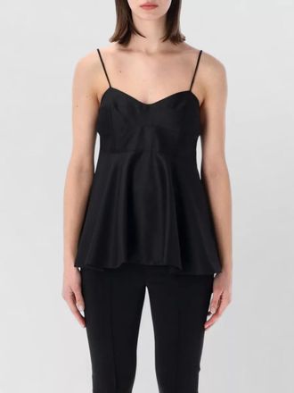 R&oacute;he silk-blend sleeveless bustier top
