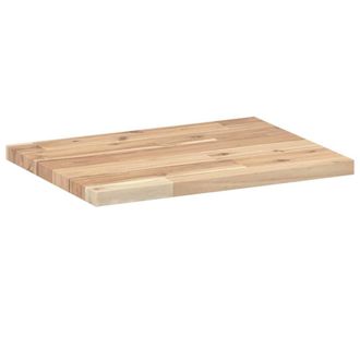 Berkfield Home Compact Floating Shelves 2 pcs 40x30x2 cm Untreated Solid Wood Acacia in Brown | Size: 40 x 30 x 2 cm