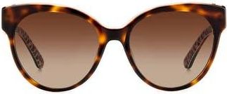 Kate Spade New York aubriela 55mm gradient round sunglasses in Havana Pattern/Brown Polar at Nordstrom Rack