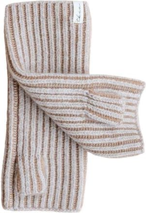 TBCo Cashmere & Merino Ribbed Two-Tone Wrist Warmers in Oatmeal Two-Tone at Nordstrom