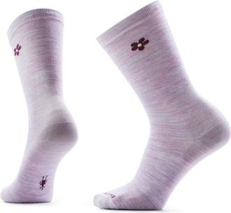 Smartwool Everyday Groovy Bloom Crew Multifunktionssocken f&uuml;r Damen | lila