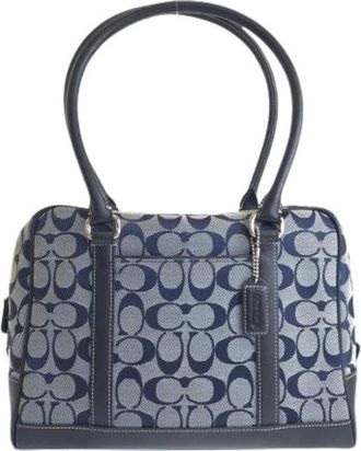 Coach Pre-owned Handbags, female, Blue, Size: ONE SIZE Pre-owned Canvas handbags