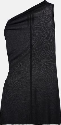 Rick Owens Athena draped one-shoulder top