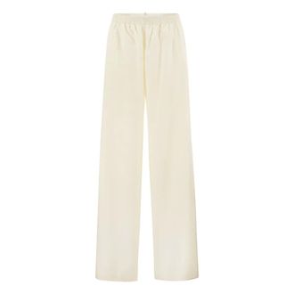 Fabiana Filippi Wijde broek - Dames - Broeken - Beige - Maat: M