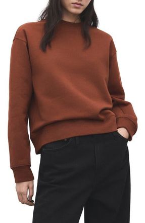 Mango Cotton Sweatshirt in Russet at Nordstrom, Size X-Small