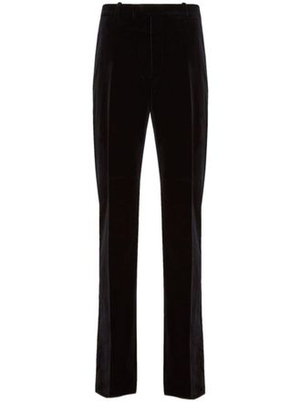 Ferragamo Pantaloni dritti con pieghe - Nero