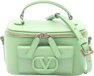 Valentino Pre-owned Leren Handtas - Dames - Vintage Mini Tas - Groen - ONE Size - Leer - Vintage