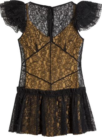 De La Vali Abito corto Nephele con ruches - Nero