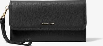 Michael Kors Jet Set Medium Pebbled Leather Smartphone Wristlet
