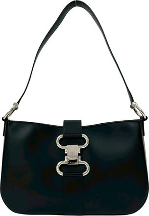 Celine Black Leather Shoulder Bag Tote Bag (Pre-Owned)