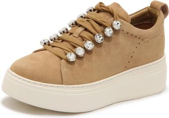 Emanuelle Vee Sneakers, female, Beige, 5 UK, Bice Suede Sneaker