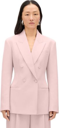 Another Tomorrow Tailored Double Breasted Jacket in Lotus Pink at Nordstrom, Size 46 It