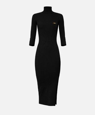 Elisabetta Franchi Strickkleid mit Tasche