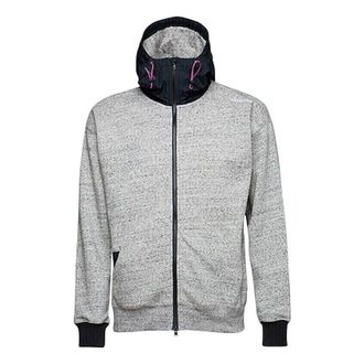 Converse Mixed Media Full Zip Sweatshirt Asia Sizing Grey 10017907-A01