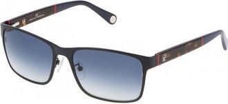 Carolina Herrera Womens SHE0725708EE 57 Sunglasses - Blue - One Size