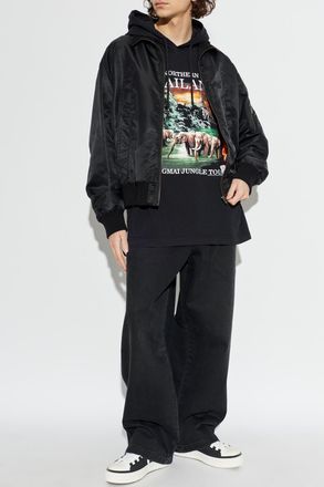 VETEMENTS Thin Hoodie, Mens, Black