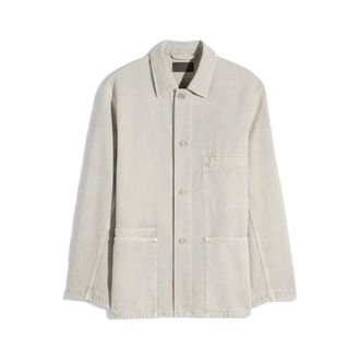Christophe Lemaire Light Jackets, male, Beige, Size: L Patch Pocket Shirt