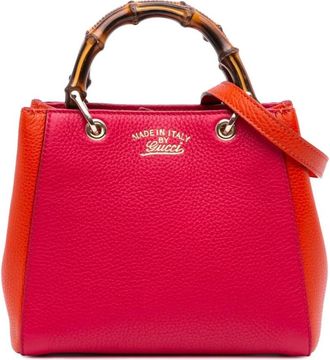 Gucci Pre-owned Handbags, female, Red, Size: ONE SIZE Pre-owned Top Handle Bag