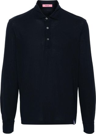 Drumohr spread-collar cotton polo shirt - men - Cotton - XXXL - Blue