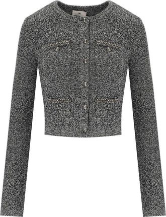 Elisabetta Franchi CARDIGAN BOUCL&Eacute; SALEPEPE ELISABETTA FRANCHI
