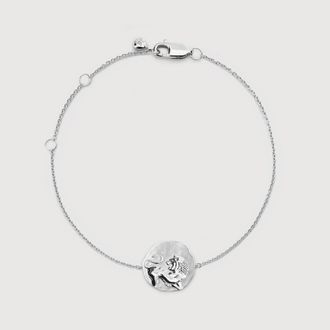 Monica Vinader Sterling Silver Leo Zodiac Chain Bracelet