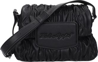 Karl Lagerfeld Black Polyester Crossbody Womens Bag
