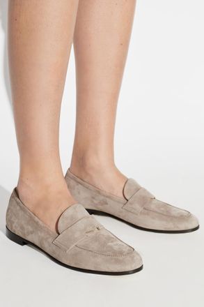 Max Mara Orafo Loafers Shoes, Womens, Beige