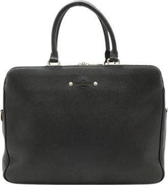 Louis Vuitton Pre-owned Armand Briefcase MM - Heren - Vintage Handtas - Zwart - ONE Size - Leer - Vintage