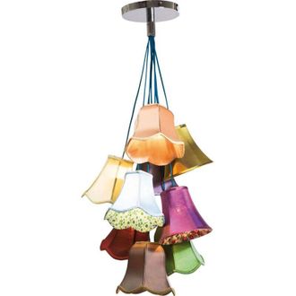 Kare Design Kare Design Lampada a sospensione Saloon Flowers 9, multicolore, 116x60x60cm, lungh filo 34-90cm non regolabili, cameretta/sala da pranzo, stile