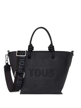 Tous medium knotted-detail tote bag - women - Polyurethane - One Size - Black