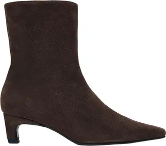 Alohas Ambar Rift Pointed Toe Kitten Heel Suede Boots