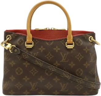Louis Vuitton Pre-owned Monogram Pallas BB Handtas - Dames - Vintage Handtas - Bruin - ONE Size - Leer - Vintage