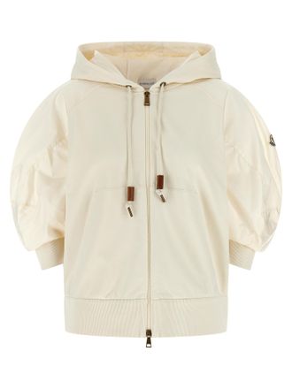 Moncler White Cotton Womens Hoodie