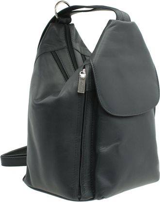 Visconti Visconti Leather Backpack Style 18357 Navy