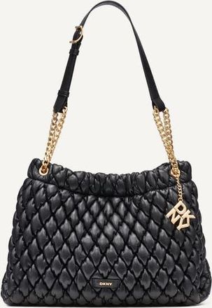 DKNY Raya Shoulder Bag in Black/gold at Nordstrom