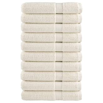 Berkfield Home Premium Towels SOLUND 10 pcs Cream 100x200 cm 600 gsm