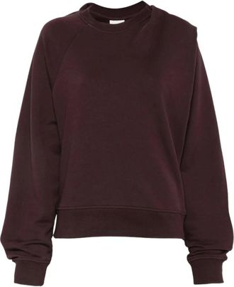 Dries Van Noten Hoodies & sweatvesten, Dames, Bruin, S, Wol, Hadrine Sweater