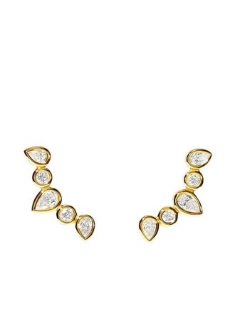 Tamara Comolli 18k yellow gold Gypsy Crawler diamond earrings