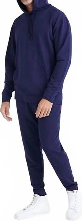 Saxx 3Six Five Lounge Hoodie In Maritime Blue