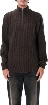 Colorful Standard Truien & Vesten, Heren, Bruin, XS, Wol, Merino Quarter Zip