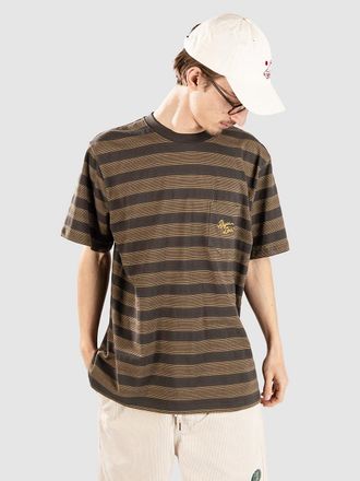 Rhythm Vintage Stripe T-Shirt gr&uuml;n
