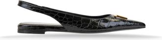 Tom Ford Leren Ballerinas met Puntneus - Dames - Ballerinas - Zwart - 37 EU - Leer - Schoenen
