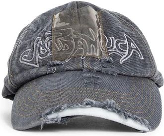 Jordan Luca Distressed denim baseball cap