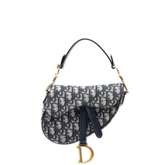 Dior Pre-owned The Saddle - Dames - Pre-owned - Blauw - Maat: ONE Size Leer