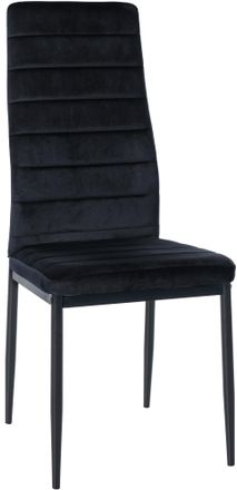 Clp Silla De Comedor Mayfair Negro Terciopelo