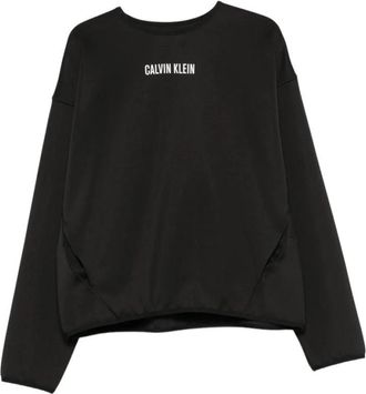 Calvin Klein Quick-Dry Performance Pocket Sweatshirt - Heren - Sweatshirts - Zwart - L - Polyester - Hoodies & sweatvesten