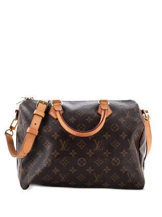 Louis Vuitton Speedy Bandouliere Bag 30 schoudertas met monogram canvas - Bruin