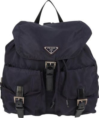 Prada Re-Nylon Purple Nylon Backpack Bag (Pre-Owned)
